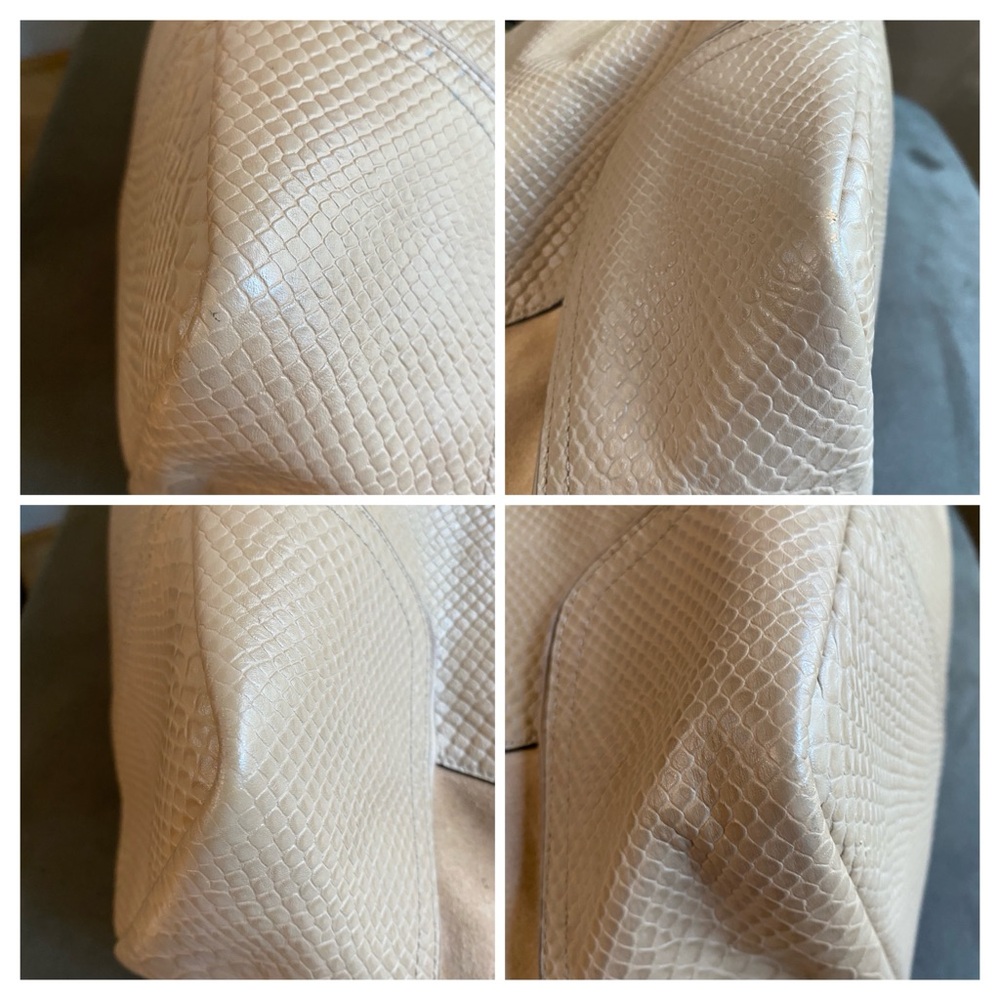 Coach Hadley XL Exotic Python Embossed Leather Du… - image 7